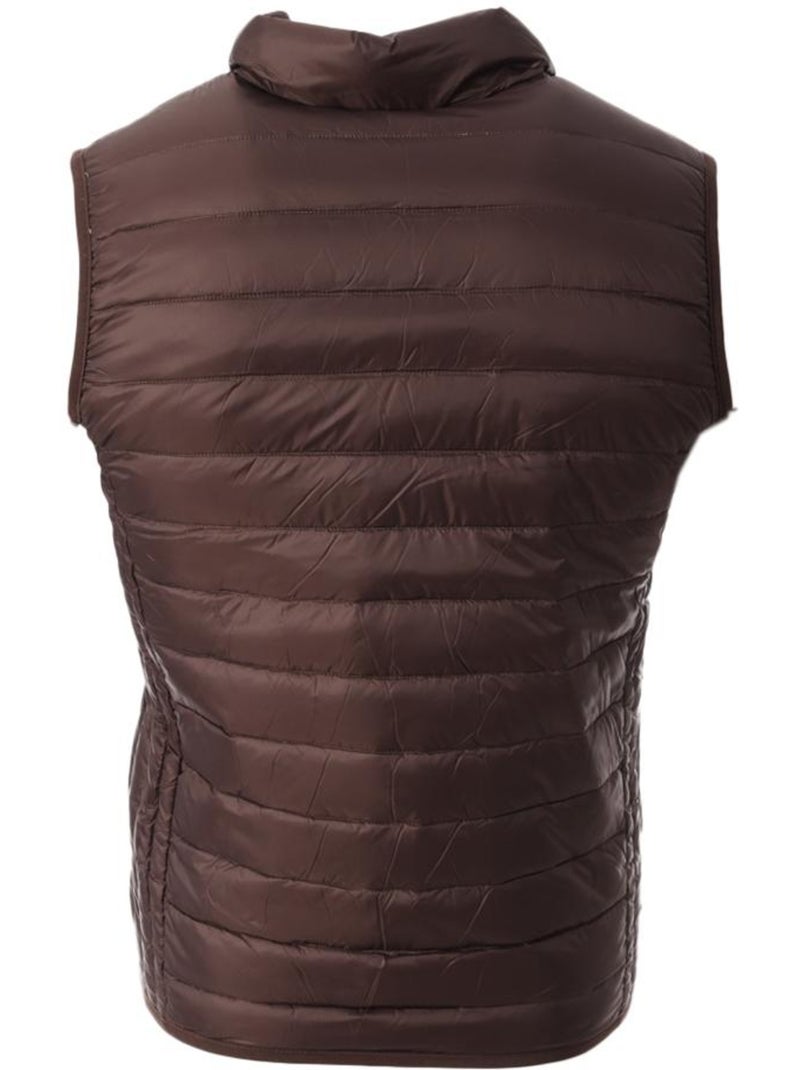 Doudoune Sans Manches Homme Schott Marron foncé - Kiabi