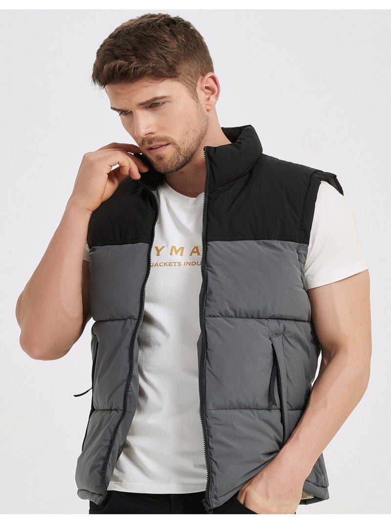 Doudoune sans manches Kebello gris anthracite - Kiabi