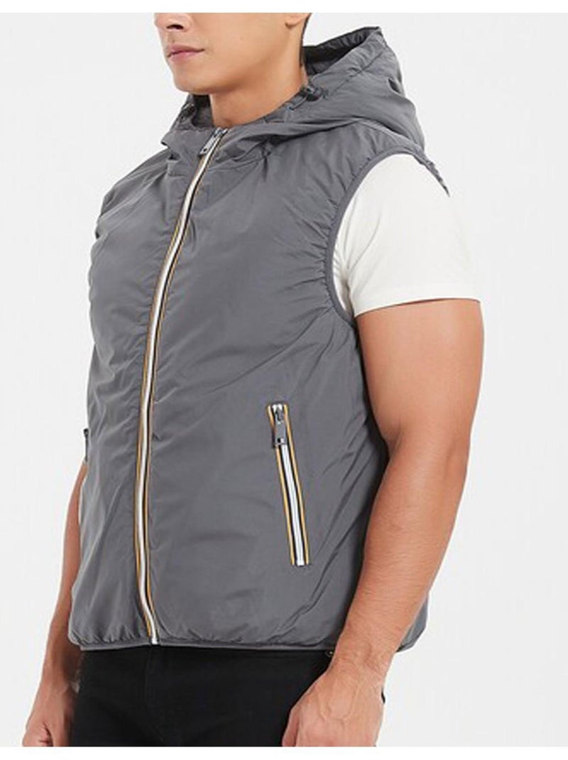 doudoune sans manches Kebello Gris - Kiabi