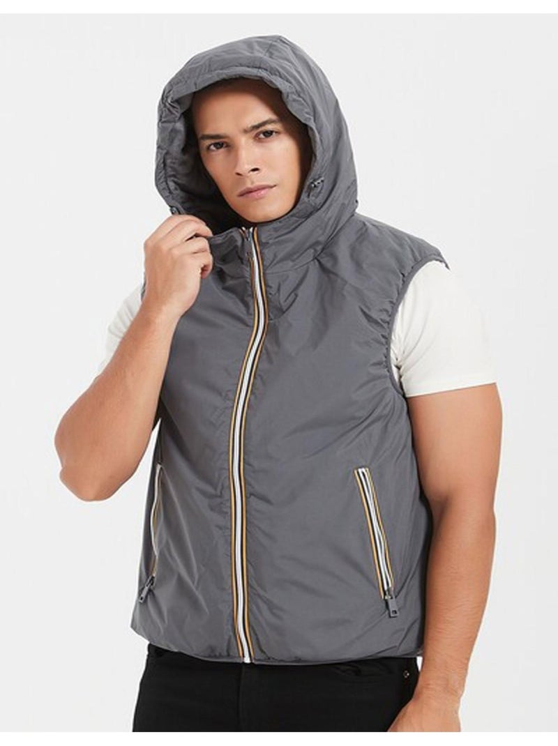 doudoune sans manches Kebello Gris - Kiabi