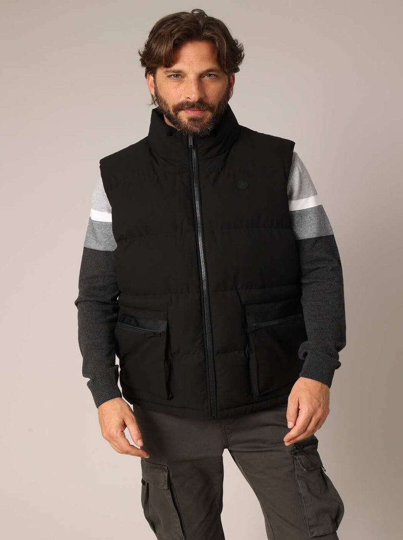 Doudoune sans manches, look urbain et fonctionnel 'Deeluxe' Noir - Kiabi