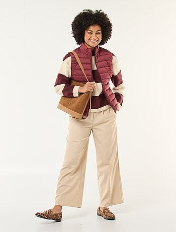 Doudoune sans manches matelassée déperlante