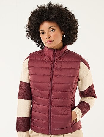 Doudoune sans manches matelassée déperlante