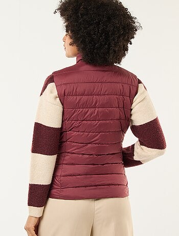 Doudoune sans manches matelassée déperlante