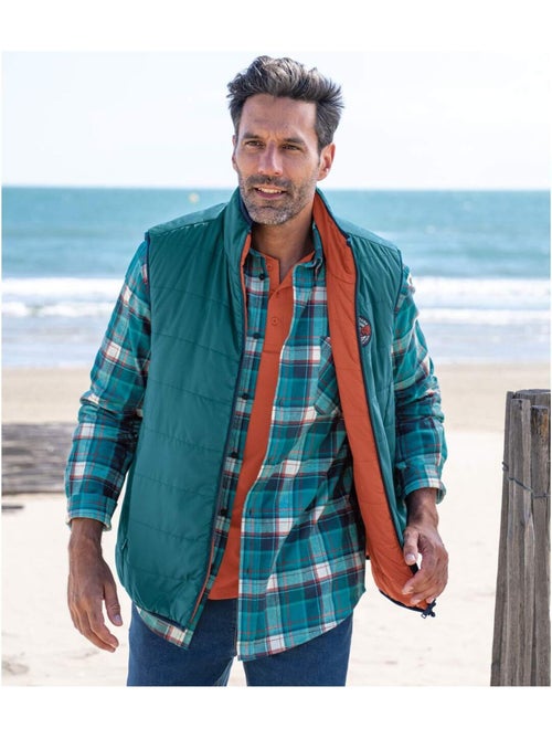 Doudoune Sans Manches Réversible   - ATLAS FOR MEN - Kiabi