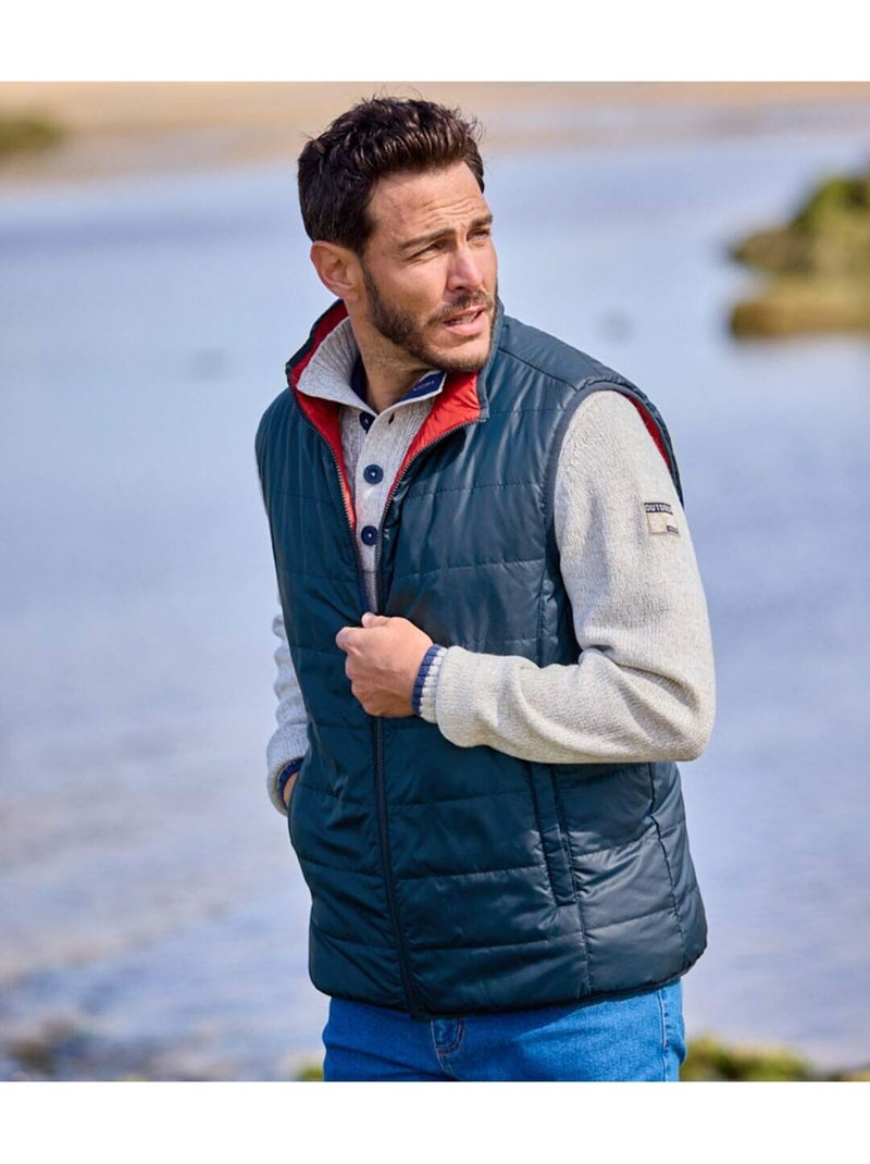 Doudoune sans manches réversible outdoor   - atlas for men Bleu marine - Kiabi