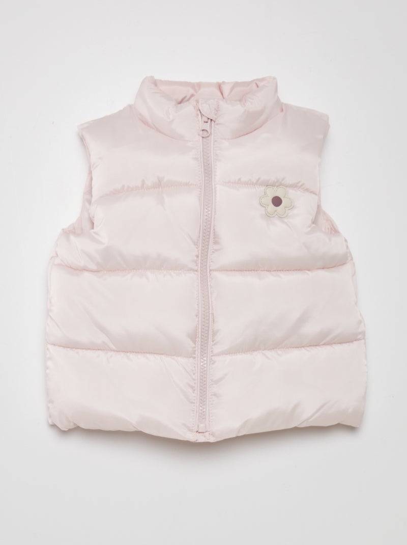 Doudoune sans manches Rose clair - Kiabi