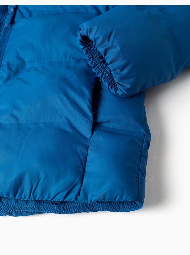 Doudoune thermique avec capuche et poches Bleu Bleu - Kiabi