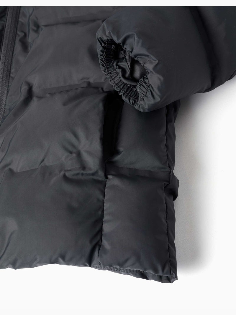 Doudoune thermique avec capuche et poches Gris foncé - Kiabi