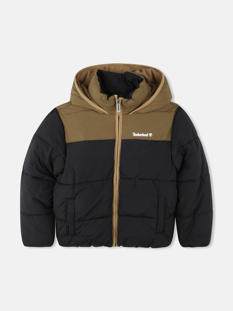 Doudoune Timberland à capuche Noir - Kiabi