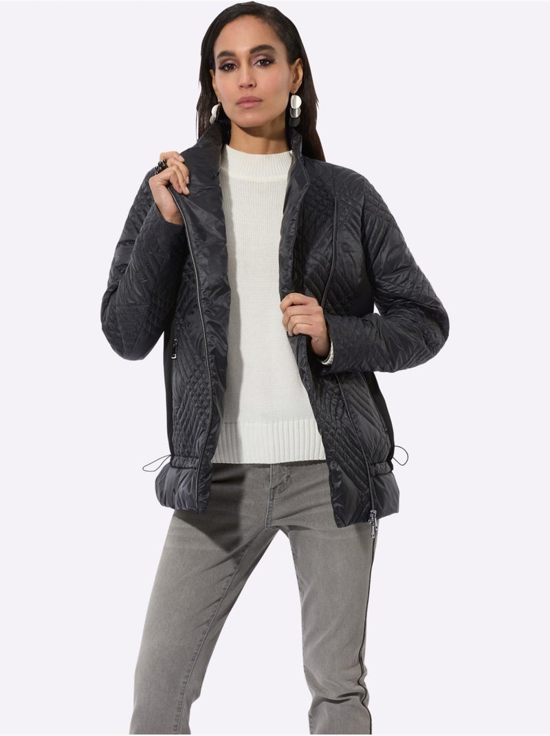 Doudoune Très Doux Et Très Chaud - Taille Standard - Helline Noir - Kiabi