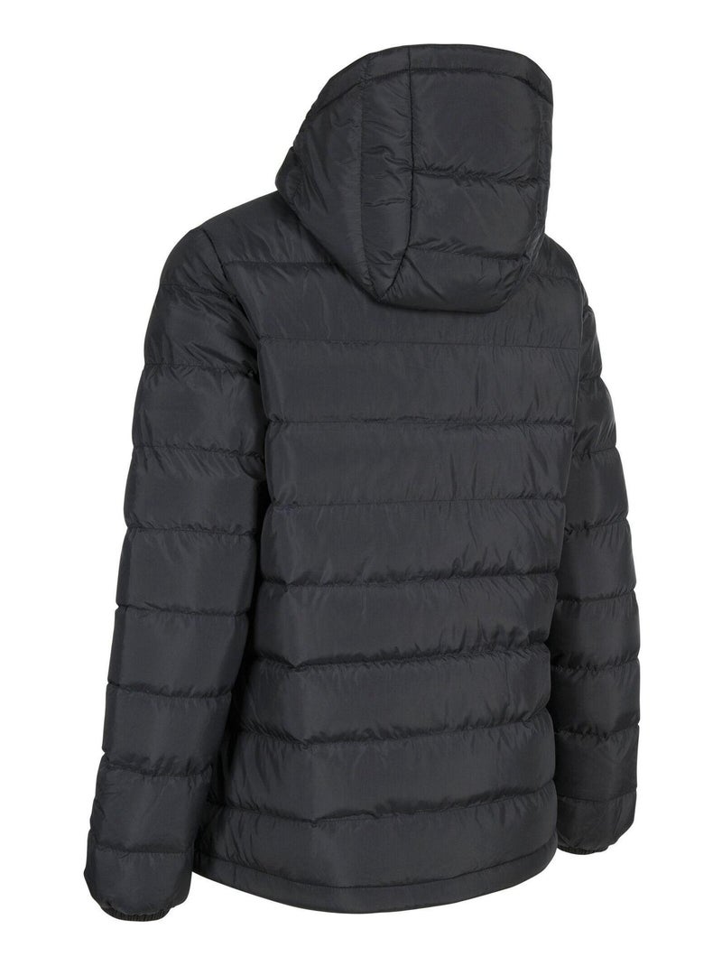 Doudoune unie à capuche elegant - trespass Noir - Kiabi