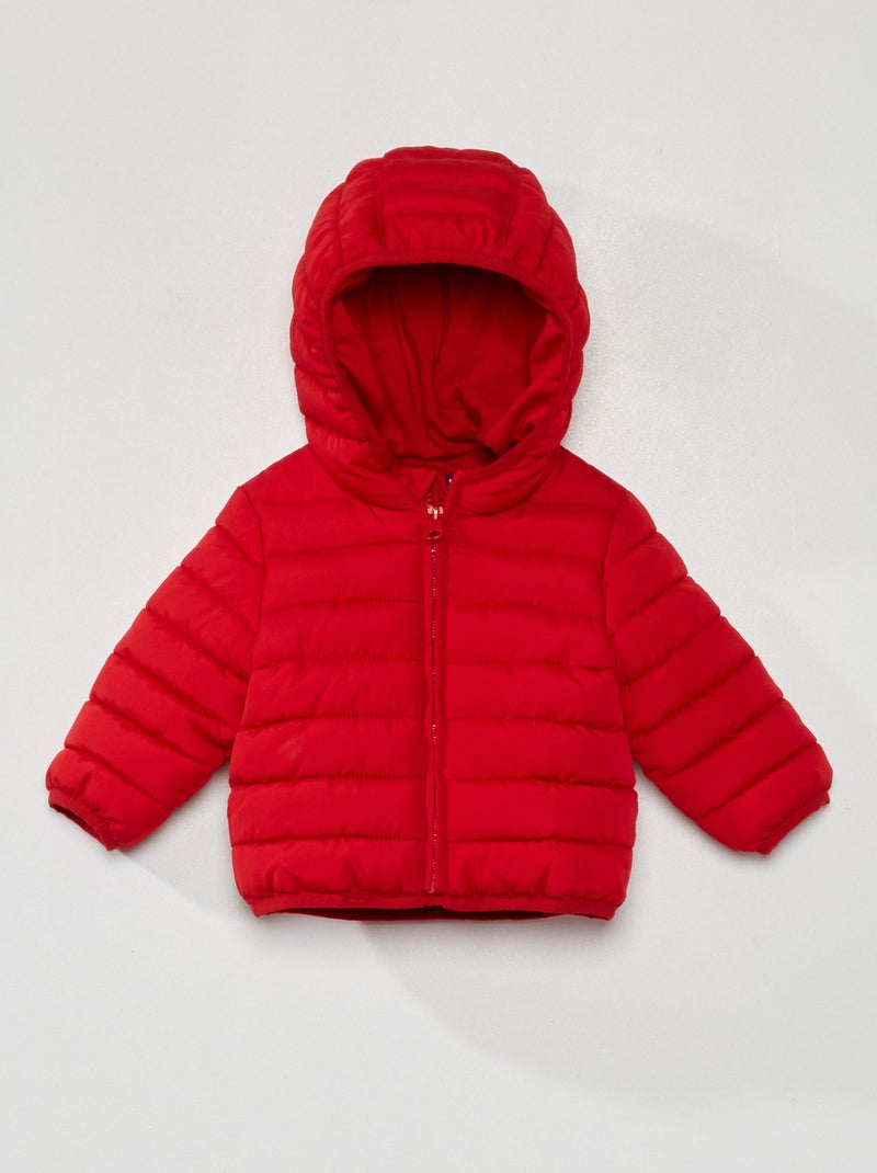 Doudoune unie Rouge - Kiabi