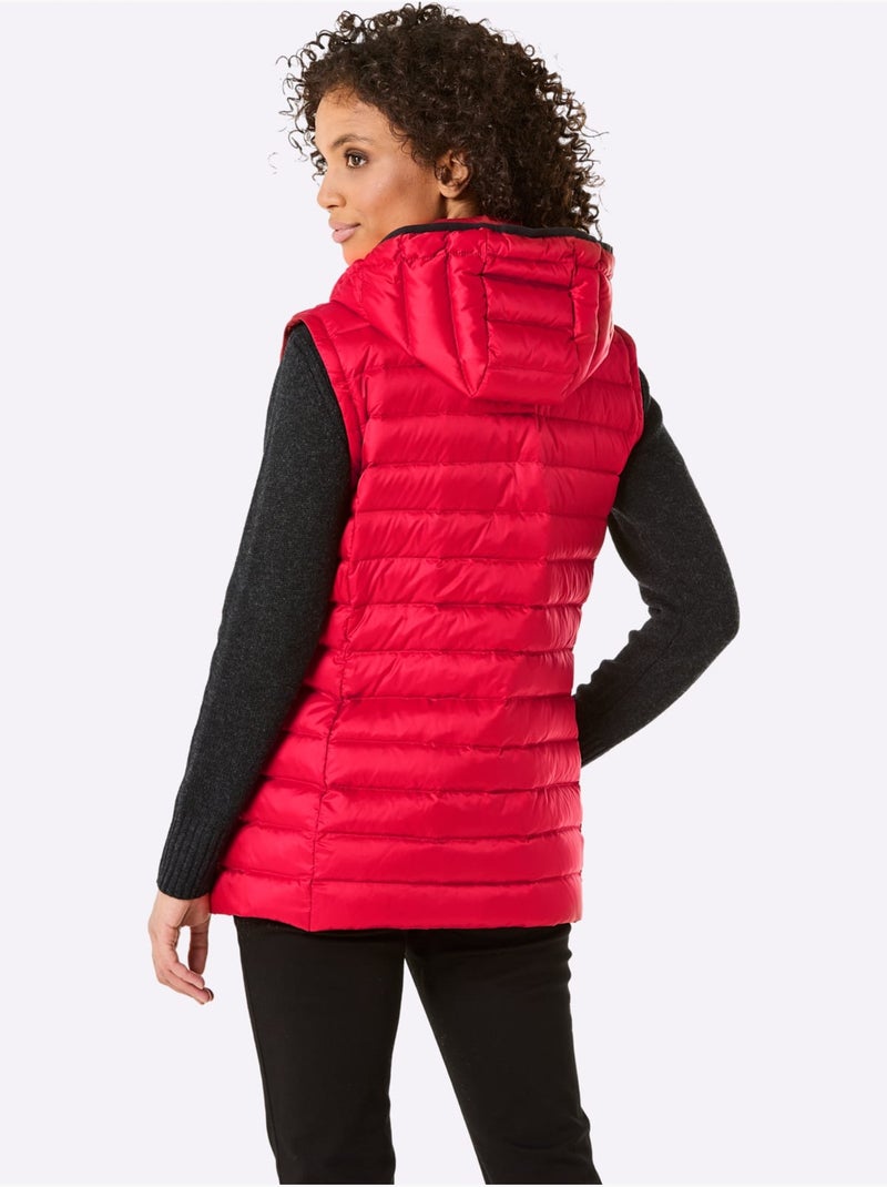 Doudoune veste et gilet - taille standard - helline Rouge - Kiabi