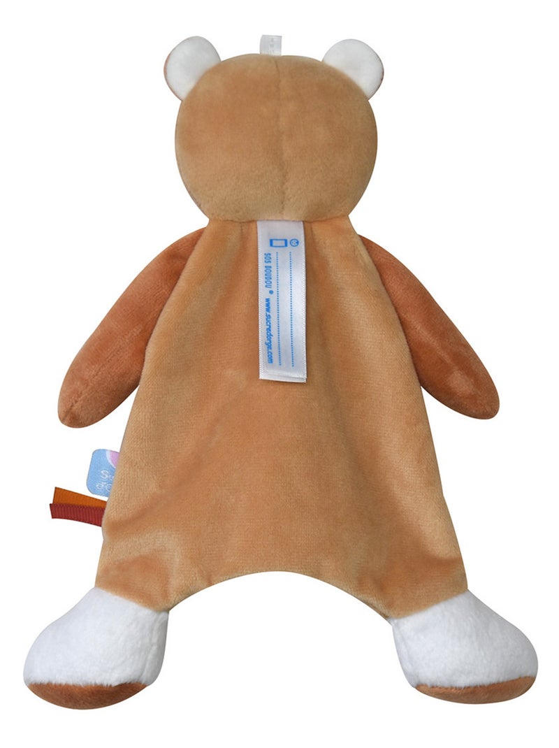 Doumou attache sucette ours Prigent Marron - Kiabi