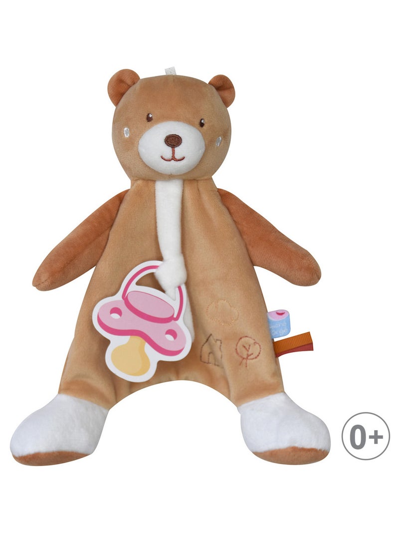 Doumou attache sucette ours Prigent Marron - Kiabi