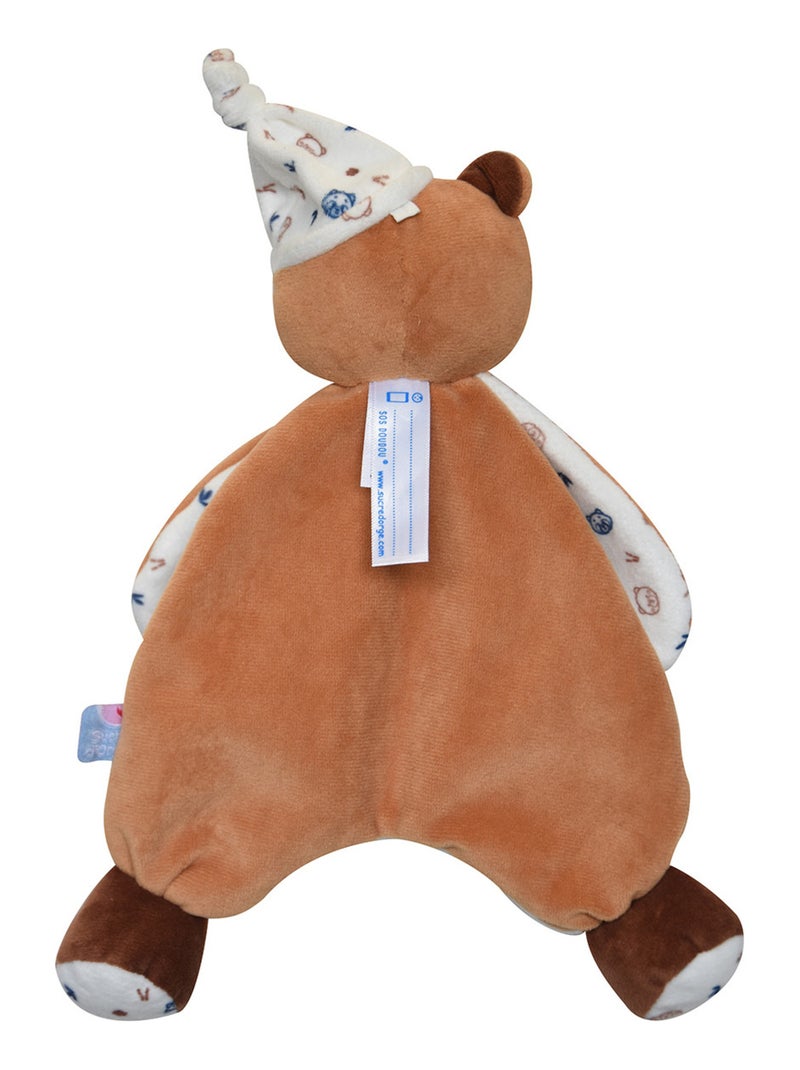 DOUMOU OUATINE OURS VELOURS DOUX Marron - Kiabi