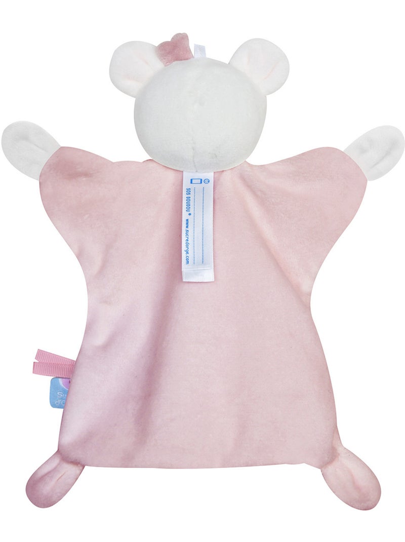 DOUMOU SOURIS ROZELINE VELOURS DOUX Rose - Kiabi