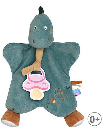 DOUMOU TETINOU DINOSAURE VELOURS DOUX