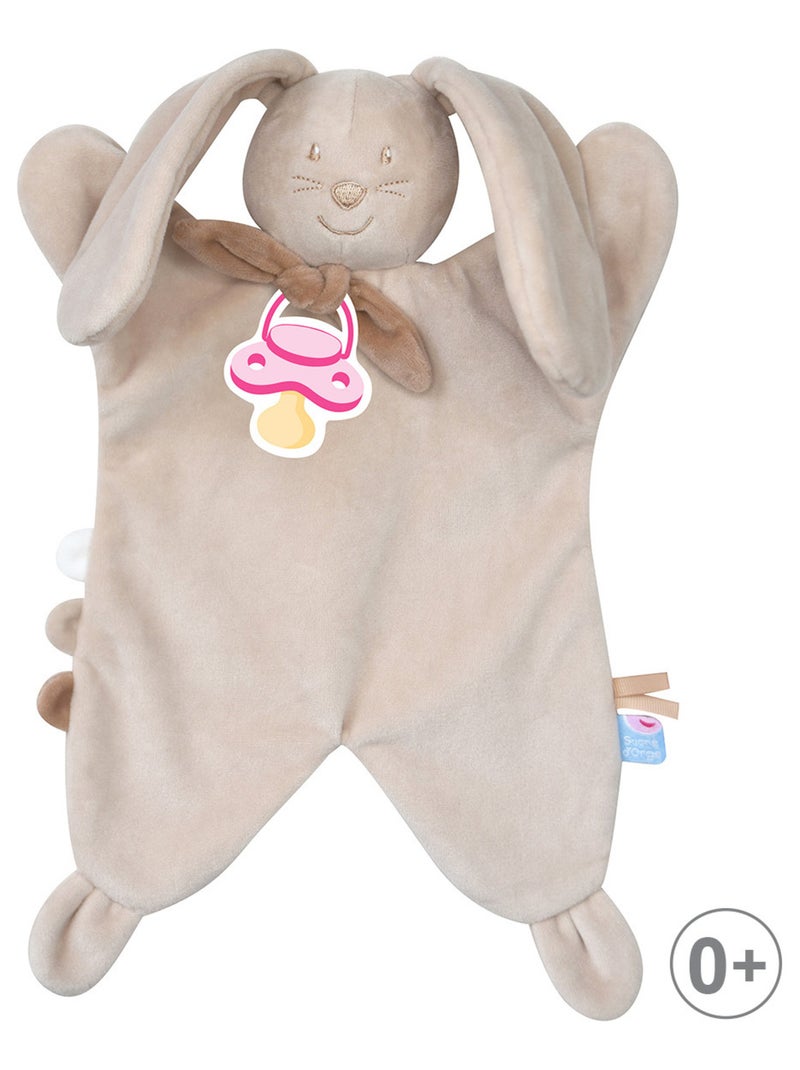 DOUMOU TETINOU XL LAPIN VELOURS DOUX BEIGE Beige - Kiabi