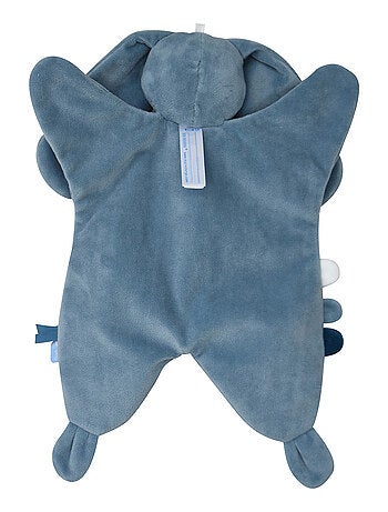 DOUMOU TETINOU XL LAPIN VELOURS DOUX BLEU