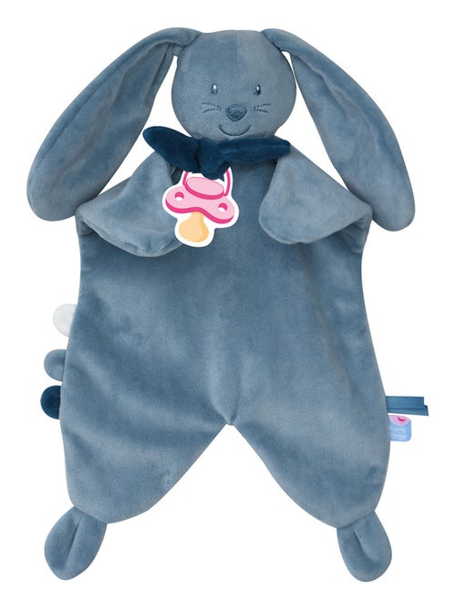 DOUMOU TETINOU XL LAPIN VELOURS DOUX BLEU - Kiabi