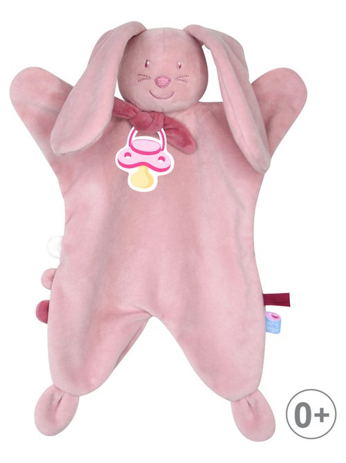 DOUMOU TETINOU XL LAPIN VELOURS DOUX ROSE - Kiabi