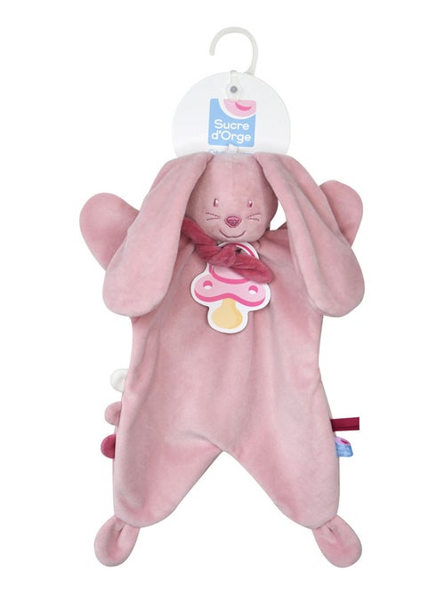 DOUMOU TETINOU XL LAPIN VELOURS DOUX ROSE - Kiabi