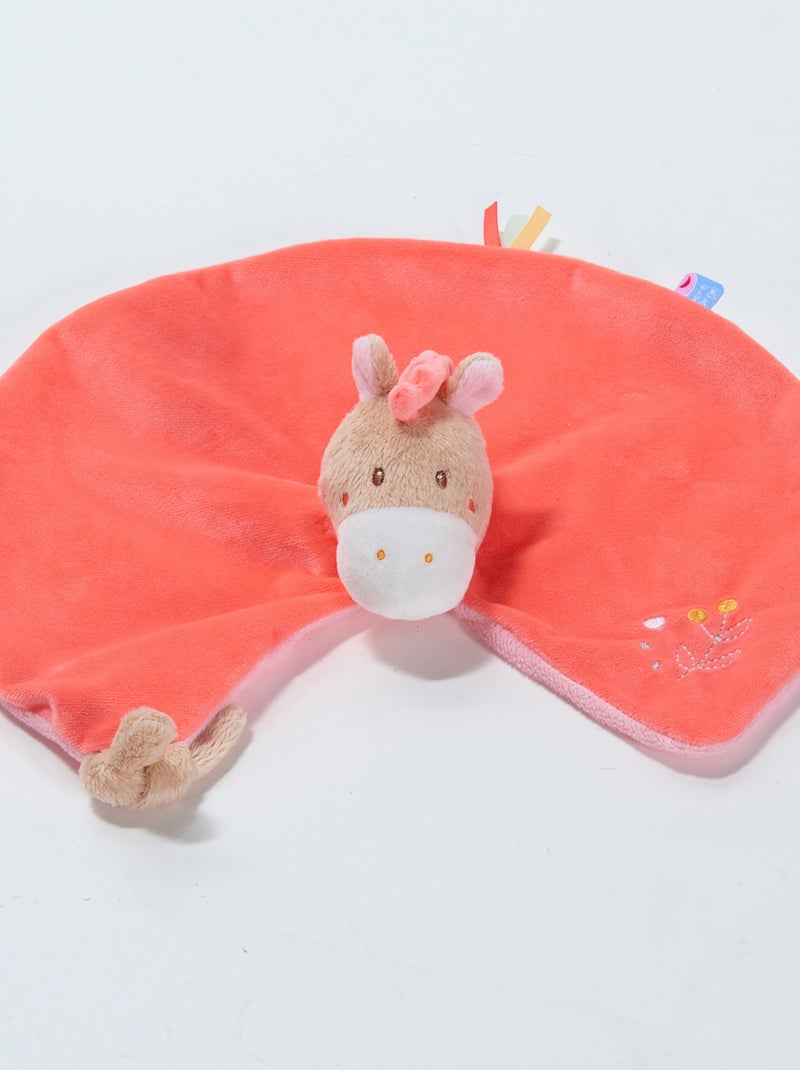 DOUMOU XL CHEVAL VELOURS DOUX Rose - Kiabi