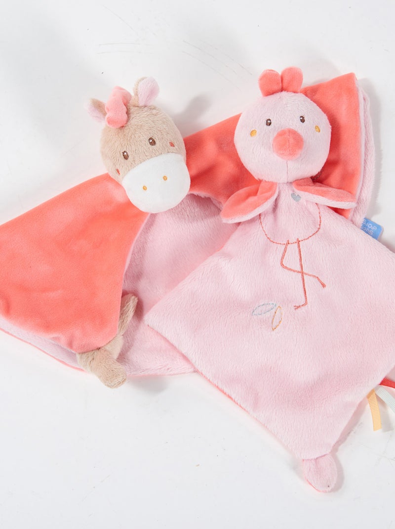 DOUMOU XL CHEVAL VELOURS DOUX Rose - Kiabi