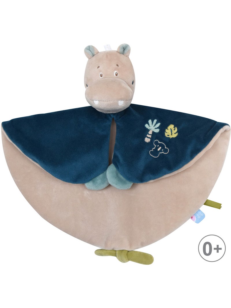 DOUMOU XL HIPPOPOTAME RYLES VELOURS DOUX Bleu - Kiabi