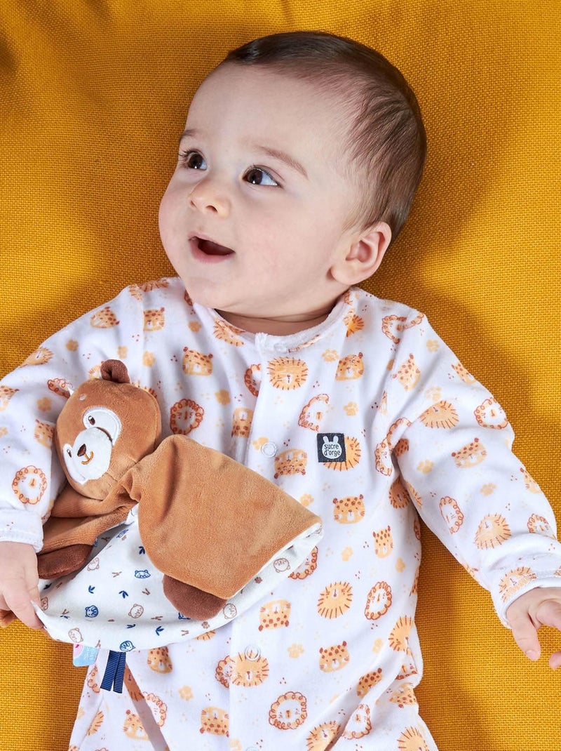 DOUMOU XL PANDA VELOURS DOUX Marron - Kiabi