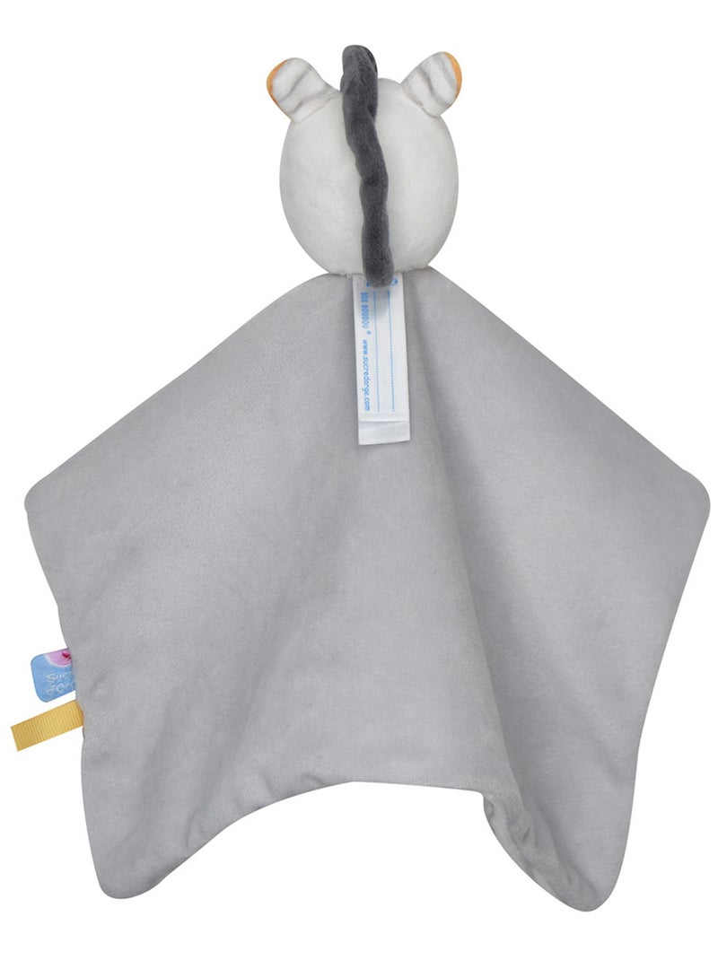 DOUMOU XL ZEBRE PIERIK VELOURS DOUX Gris - Kiabi