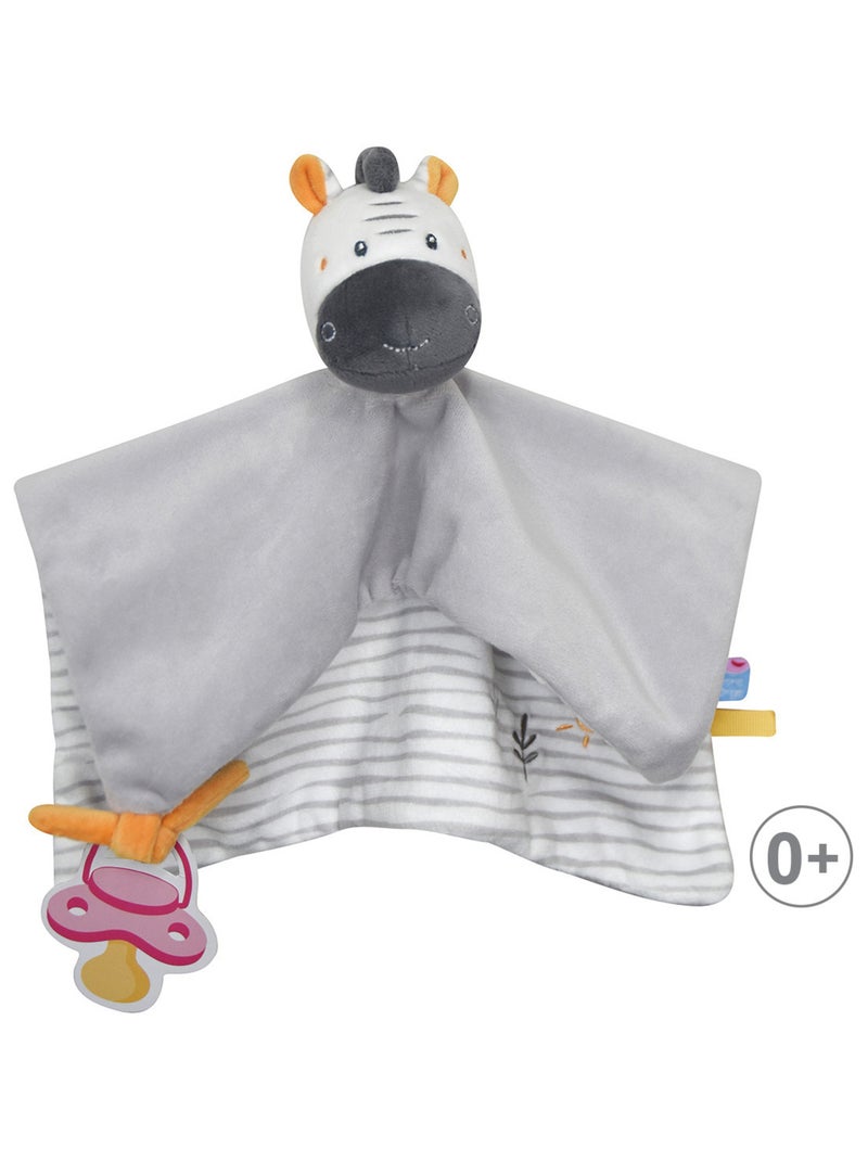 DOUMOU XL ZEBRE PIERIK VELOURS DOUX Gris - Kiabi