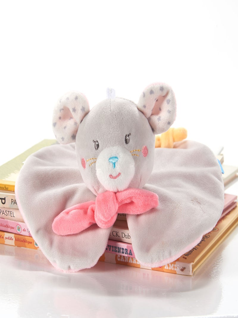 DOUMOU XS SOURIS VELOURS DOUX Rose - Kiabi