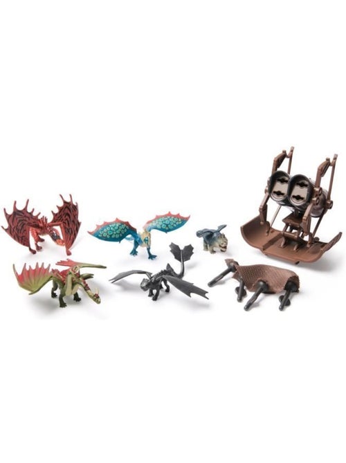 Dragon - coffret mini figurines - chasseur de dragons - dès 4 ans - dreamworks dragon - Kiabi