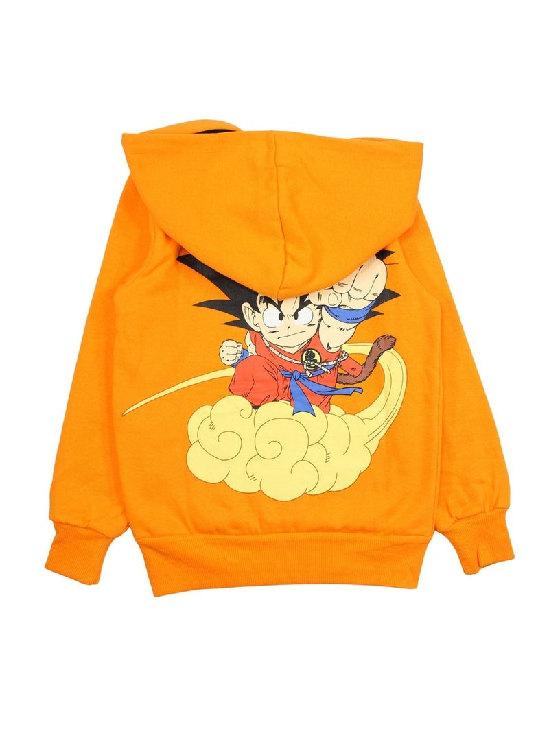 Dragon Ball - Sweat à capuche garçon Dragon Ball Orange - Kiabi