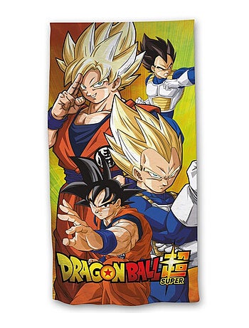 Dragon Ball Super, Serviette de Bain Enfant Imprimé 100% Coton, SUPER SAIYAN