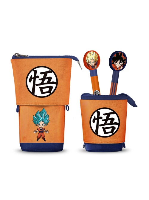 Dragon Ball Super Trousse Cute + 2 Stylos Gel Effaçables, Multicolore - Kiabi