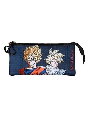 Dragon Ball Unity Trousse Triple, Bleu Foncé