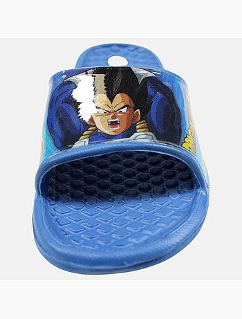Dragon Ball Z - Claquettes enfant orange avec bride large et motif personnage