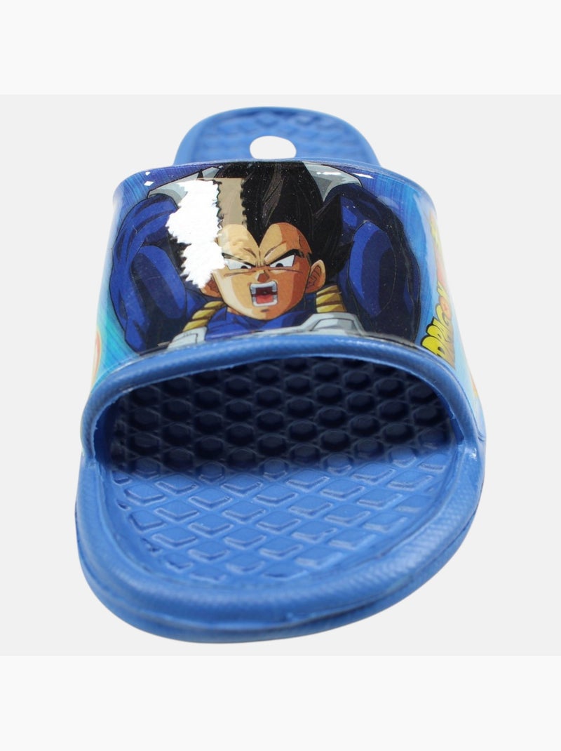 Dragon Ball Z - Claquettes enfant bleues avec bride large et motif personnage Bleu - Kiabi