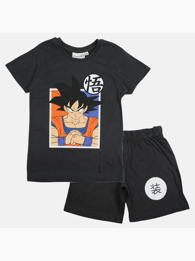 Dragon ball z - ensemble garçon t-shirt avec personnage et short assorti Noir - Kiabi
