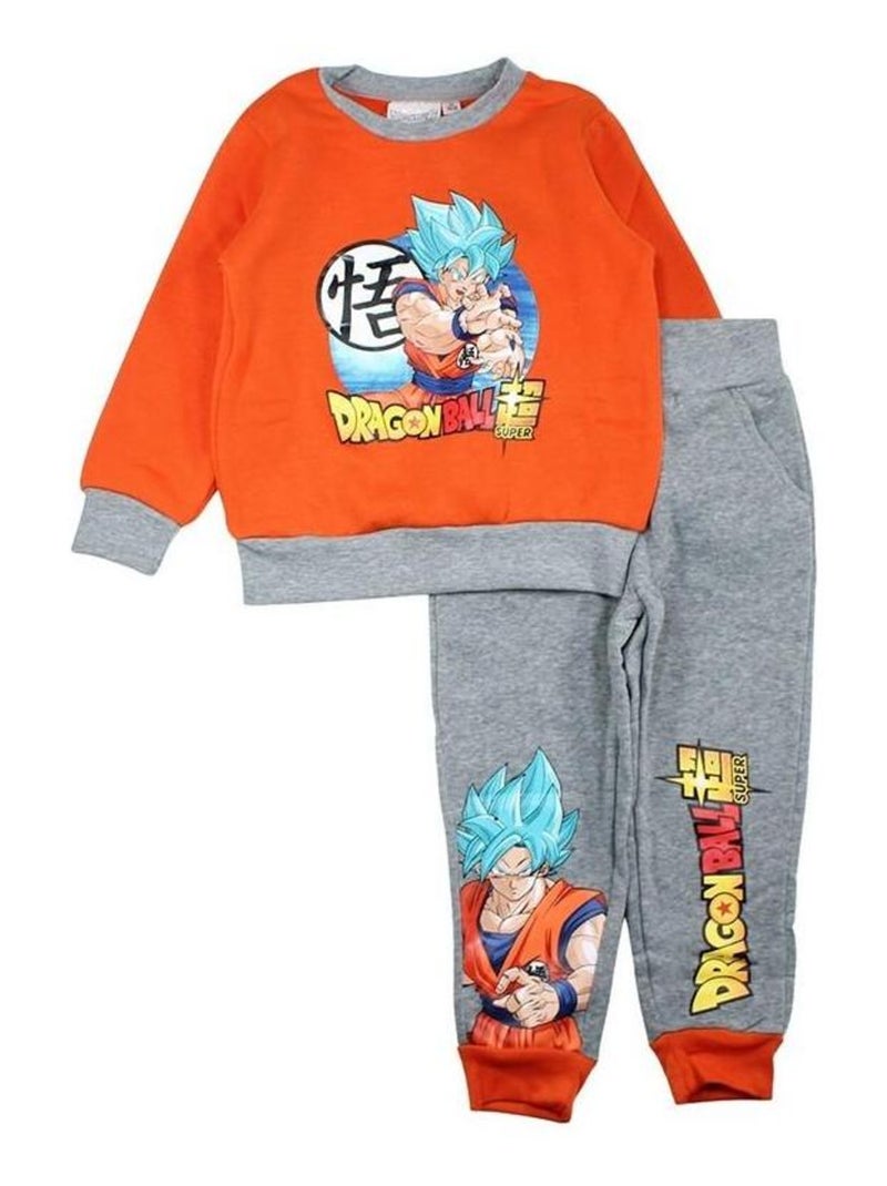 Dragon Ball Z - Ensemble Sweat et pantalon de jogging garçon Dragon Ball Z Orange - Kiabi