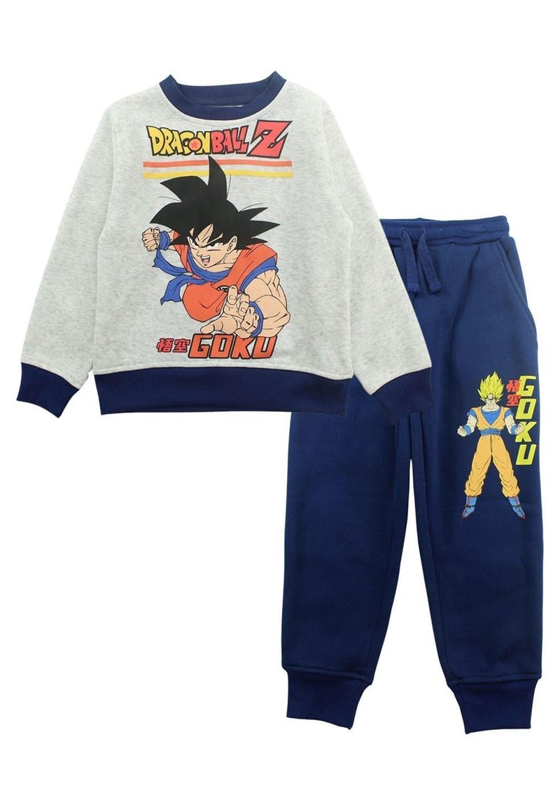 Dragon Ball Z - Ensemble ​​Sweat pantalon Imprimé Dragon Ball Gris - Kiabi