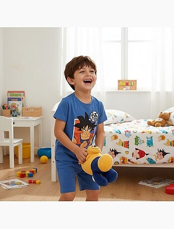 Dragon ball z - ensemble t-shirt et son short assorti avec personnage licence