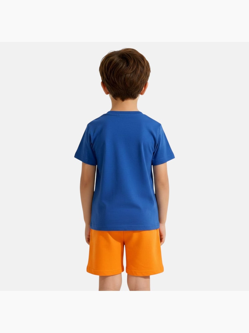 Dragon ball z - ensemble t-shirt et son short assorti enfant Bleu marine - Kiabi