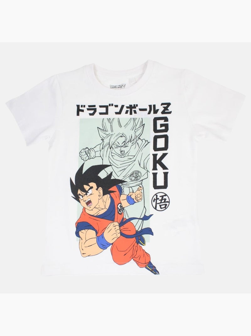 Dragon ball z - ensemble t-shirt imprimé et short assorti Blanc - Kiabi