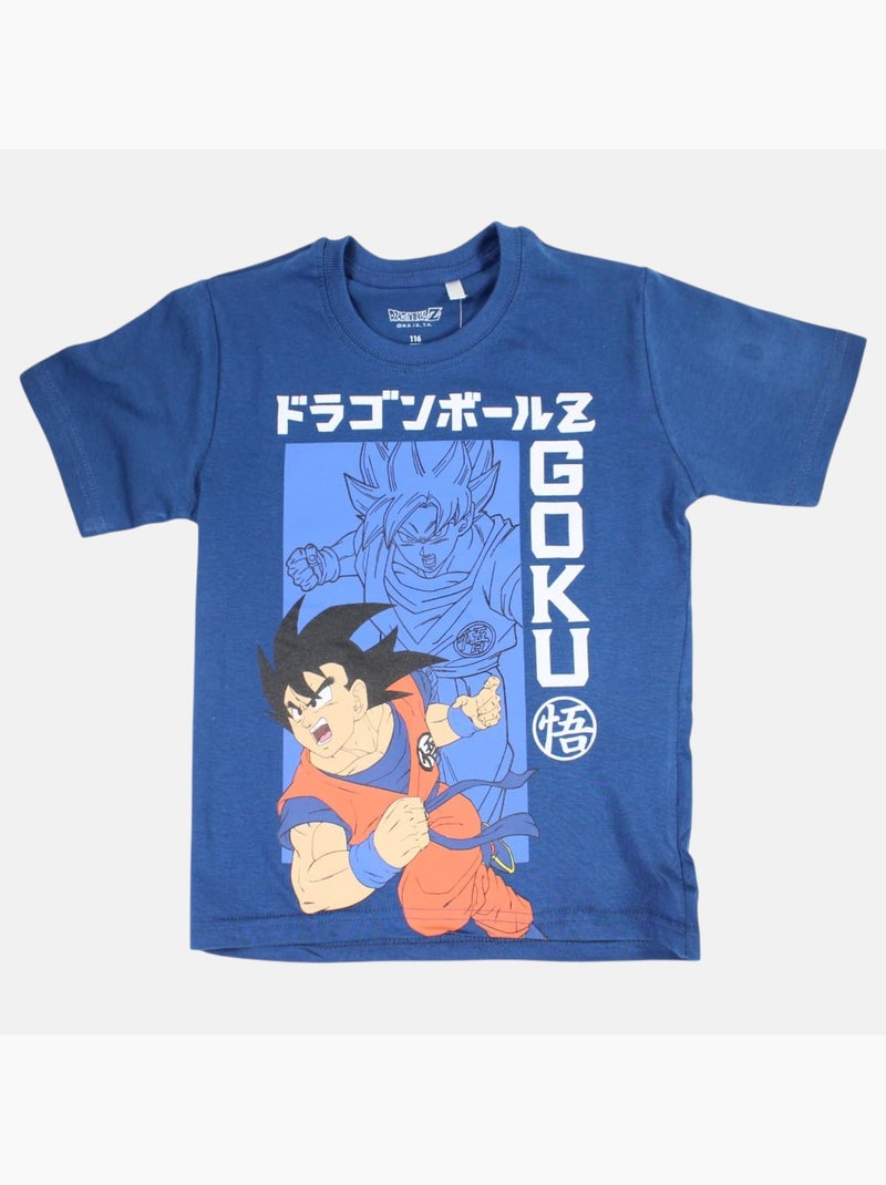 Dragon ball z - ensemble t-shirt imprimé et short assorti Bleu marine - Kiabi