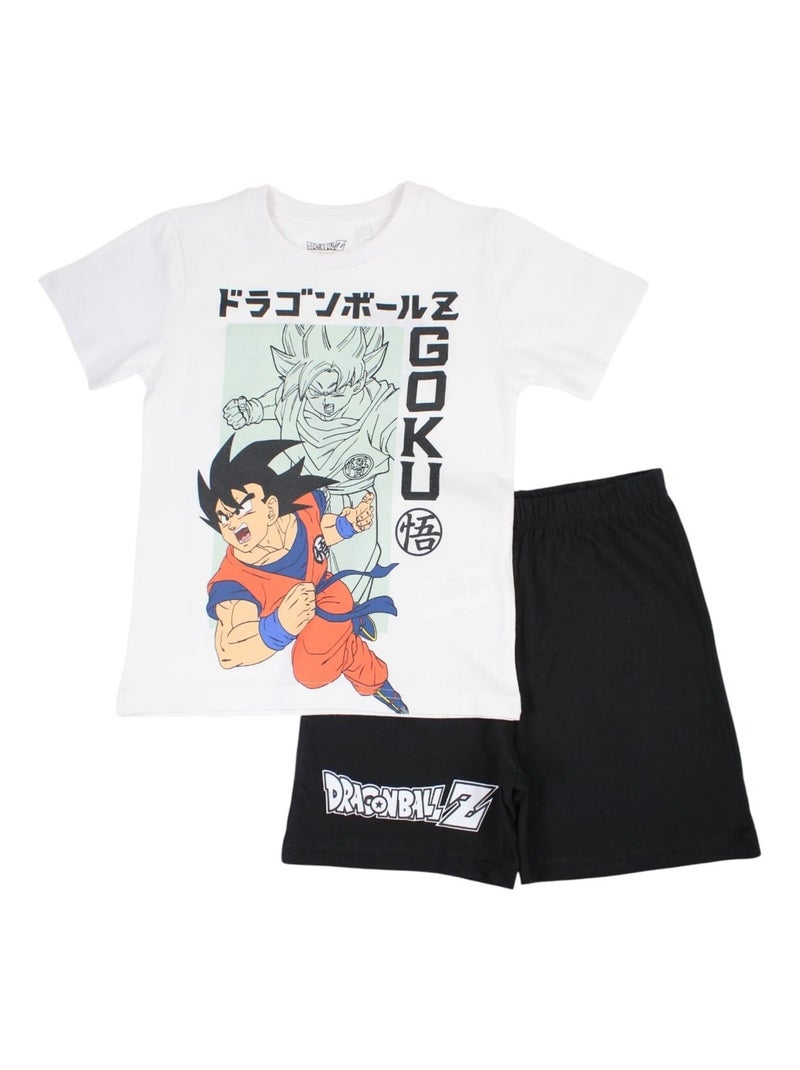 Dragon Ball Z - Ensemble ​​T-shirt short Imprimé Dragon Ball Blanc - Kiabi